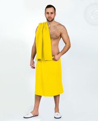 Купить Набор для бани и сауны мужской желтый арт. АРТД-1842-2-АРТД0275732 оптом в Череповце