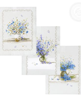Купить Полотенца для кухни Набор полотенец полевые цветы (2шт) 45*60 арт. АРТД-3010-3-АРТД0275336 оптом в Новочеркасске