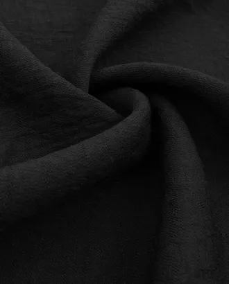 Купить Ткань Блузочные однотонные черного цвета из полиэстера Плательный Добби Слаб арт. ПЛ-402-7-23326.007 оптом в Казахстане