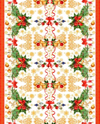 Купить Новый год Рогожка набивная арт. РЖК-296-1-Б00055.016 оптом в Казахстане