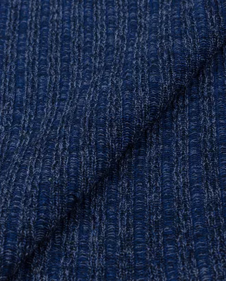 Купить Ткань Трикотаж резинка синего цвета из полиэстера Лапша Ангора арт. ТРО-40-1-23456.001 оптом в Казахстане