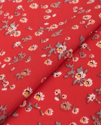 Купить Ткань принтованные оттенок красный Прадо цветочный принт арт. СВ-411-2-22511.002 оптом в Казахстане