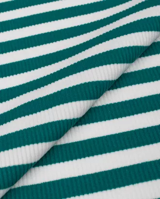 Купить Ткань вязаное полотно оттенок морская волна Лапша полоска 0.8 см арт. ТЛ-160-8-22812.008 оптом в Казахстане