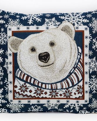 Подушка декоративная Снежинка Белый медведь, гобелен арт. ЕКЛН-104-1-ЕКЛН18102471.00001