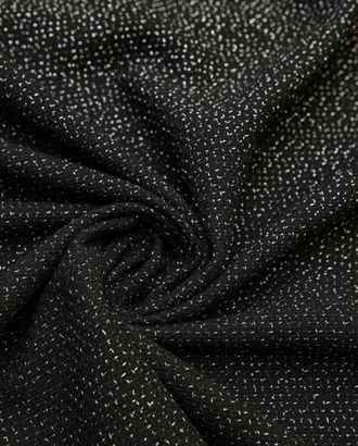 Костюмная ткань твид с серебряным люрексом, цвет черный арт. ГТ-8384-1-ГТ-17-10250-1-38-1