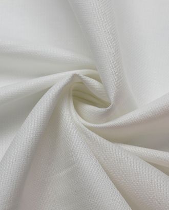 Костюмная-плательная ткань с текстурой рогожка, цвет белый арт. ГТ-5810-1-ГТ-17-7576-1-2-1