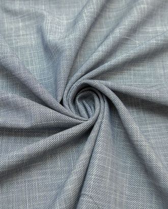 Шерстяная костюмная ткань с рисунком "горошек", цвет бело-синий арт. ГТ-8160-1-ГТ-17-9999-9-21-1