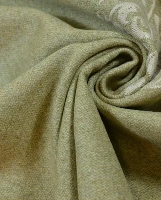 Купить Ткань пальтовая, цвет: серо-бежевый с ажурной вышивкой арт. ГТ-596-1-ГТ0023268 оптом в Казахстане