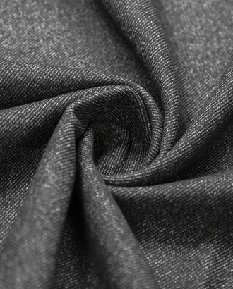 Двухслойная пальтовая ткань с диагональной полоской, цвет черно-серый арт. ГТ-6513-1-ГТ-26-8288-6-21-1