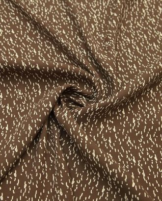 Плательная ткань с рисунком "штрихи" на коричневом фоне арт. ГТ-8442-1-ГТ-28-10353-2-21-1