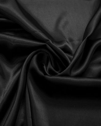 Блузочно-плательная ткань атласная, цвет чёрный арт. ГТ-6893-1-ГТ-28-8728-1-38-3
