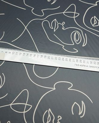 Ткань плащевая с рисунком "лица" арт. ГТ-5760-1-ГТ-29-7511-2-21-3 Ткань плащевая с рисунком "лица" арт. ГТ-5760-1-ГТ-29-7511-2-21-3