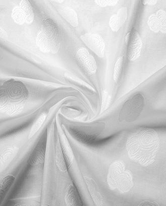 Батист  филькупе с рисунком Цветы, цвет белый арт. ГТ-7710-1-ГТ-3-9321-10-2-1