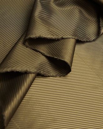 Ткань подкладочная жаккардовая коричневого цвета в диагональную полоску арт. ГТ-5362-1-ГТ-31-7052-3-14-1
