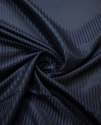 Ткань подкладочная жаккардовую полоску, цвет темно-синий арт. ГТ-6851-1-ГТ-31-8700-3-30-10