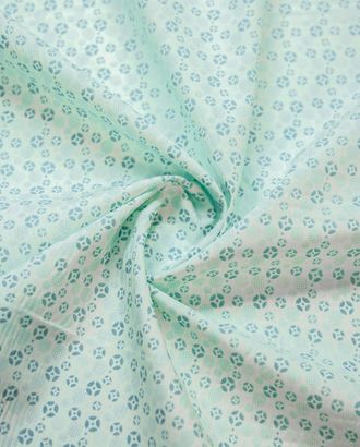 Сорочечная ткань принтованная, цвет бирюзово-зеленый арт. ГТ-7346-1-ГТ-34-9062-2-3-1