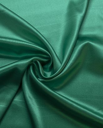 Блузочно-плательный шелк атласный, цвет насыщенный зеленый арт. ГТ-7412-1-ГТ-39-9142-1-10-1