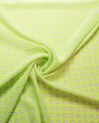 Блузочный шелк лимонного цвета с геометрическим принтом арт. ГТ-7754-1-ГТ-39-9590-14-9-1