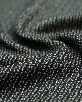 Двухсторонняя пальтовая ткань черно-белого цвета с меланжевым эффектом арт. ГТ-3264-1-ГТ0048005
