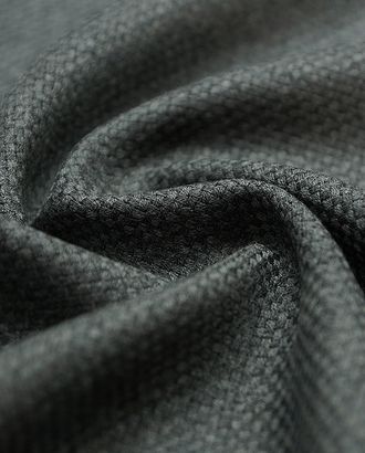 Купить Костюмные европейские 2х сторонняя костюмная ткань с крупным плетением темно-серого цвета (340 гр/м2) арт. ГТ-3395-1-ГТ0048091 оптом в Усть-Каменогорске