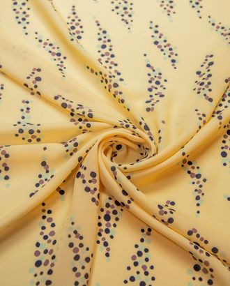 Блузочно-плательная ткань с принтом Шарики на желтом фоне арт. ГТ-8379-1-ГТ-5-8652-2-21-1