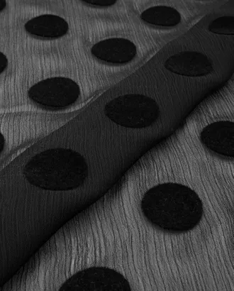Купить Одежные ткани черного цвета 25 метров Шифон-крэш арт. ШКР-77-1-21988.003 оптом в Казахстане