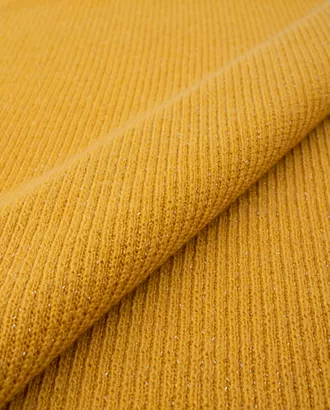 Купить Ткани для нарядных платьев цвет желтый Трикотаж вязаный с люрексом арт. ТВПЛ-9-8-22160.005 оптом в Казахстане