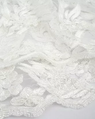 Купить Кружевное полотно свадебное Гипюр на сетке арт. КПГН-78-2-21270.002 оптом в Казахстане