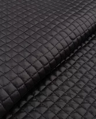 Купить Ткани плащевые для горнолыжных курток цвет черный Cтежка на синтепоне ромб 10мм арт. ПЛС-258-2-20820.011 оптом в Казахстане
