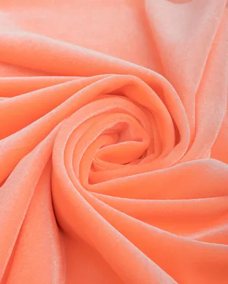 Купить Ткани для нарядных платьев цвет персиковый Бархат стрейч "Сайнэс" арт. Б-27-1-21086.001 оптом в Казахстане