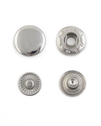Кнопка Альфа д.1,5см (никель)нержавеющая латунь (720 шт) арт. КУА-57-1-39840