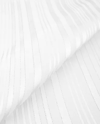 Купить Ткань Атлас белого цвета из полиэстера Блузочный жаккард с люрексом арт. БЛ-15-6-21985.006 оптом в Казахстане