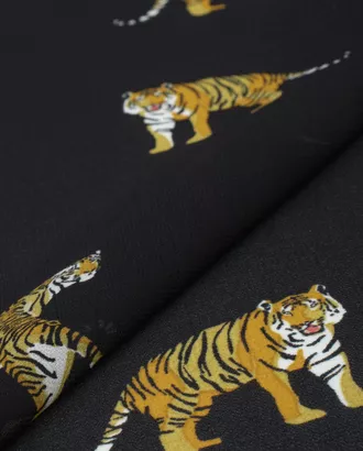 Купить Одежные ткани плотностью 145 г/м2 узор тигры Креп-шифон принт арт. КШП-163-1-21833.058 оптом в Казахстане