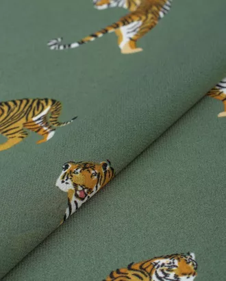 Купить Одежные ткани плотностью 145 г/м2 узор тигры Креп-шифон принт арт. КШП-163-2-21833.059 оптом в Казахстане