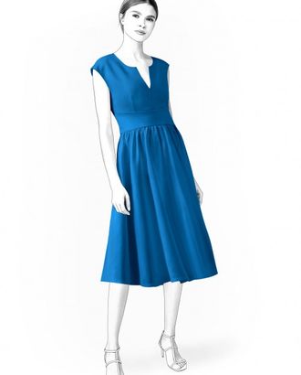 Выкройка: платье со вставкой арт. ВКК-3809-1-ЛК0002082