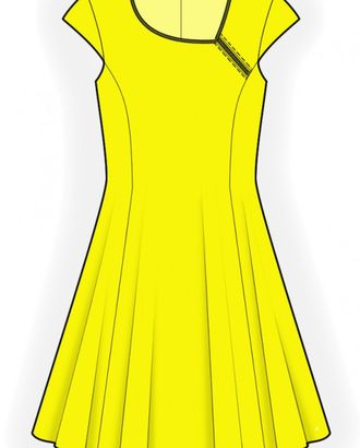 Выкройка: асимметричное платье арт. ВКК-3706-1-ЛК0002125