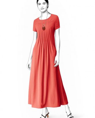 Выкройка: платье с вертикальными складками арт. ВКК-3915-1-ЛК0002160