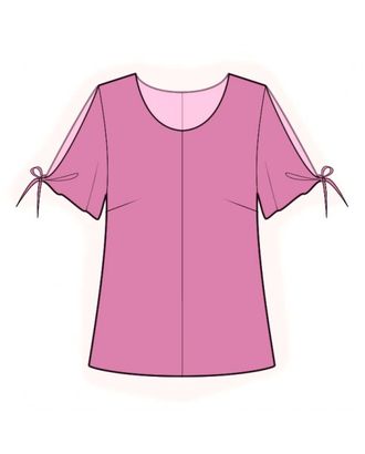 Выкройка: блузка с рукавом на завязке арт. ВКК-3212-1-ЛК0002179