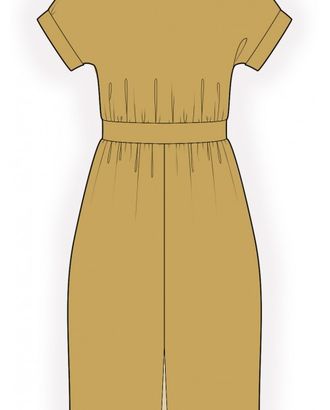 Выкройка: платье с горловиной лодочкой арт. ВКК-3894-1-ЛК0002279