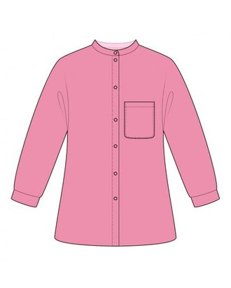 Выкройка: блузка со стойкой арт. ВКК-3519-1-ЛК0002302