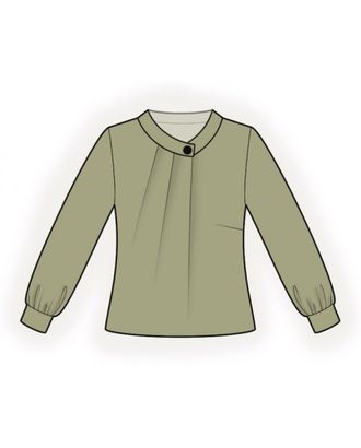 Купить Конструктор выкроек Выкройка: блузка со складками в горловину арт. ВКК-3951-1-ЛК0002314 оптом в Череповце