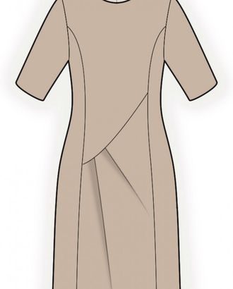 Выкройка: платье со складками арт. ВКК-4398-1-ЛК0002515