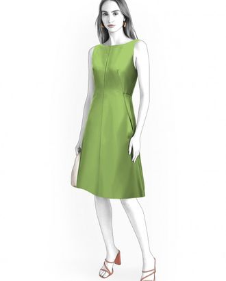 Выкройка: платье с диагональным рельефом арт. ВКК-4437-1-ЛК0002558