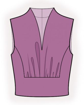 Выкройка: блузка-жилет арт. ВКК-4457-1-ЛК0002581