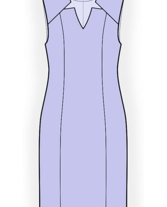 Выкройка: платье с кокеткой арт. ВКК-4465-1-ЛК0002589