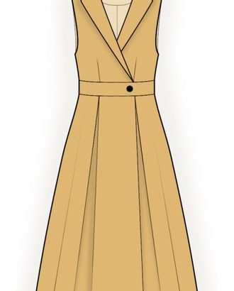 Выкройка: платье-сарафан арт. ВКК-4466-1-ЛК0002590
