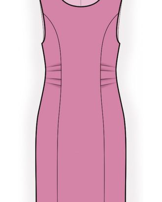 Выкройка: платье со складками арт. ВКК-4472-1-ЛК0002597