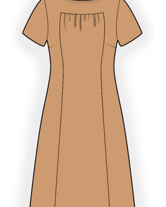 Выкройка: платье с центральной вставкой арт. ВКК-4478-1-ЛК0002603