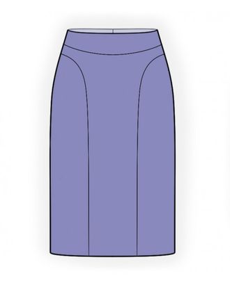 Выкройка: юбка с рельефами арт. ВКК-3243-1-ЛК0004839