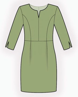Выкройка: платье отрезное по талии арт. ВКК-3759-1-ЛК0004849
